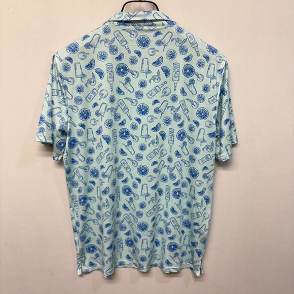 Smith & Quinn Men Short Sleeve Performance Polo Shirt Top Size Large D023 -1 - Picture 9 of 13